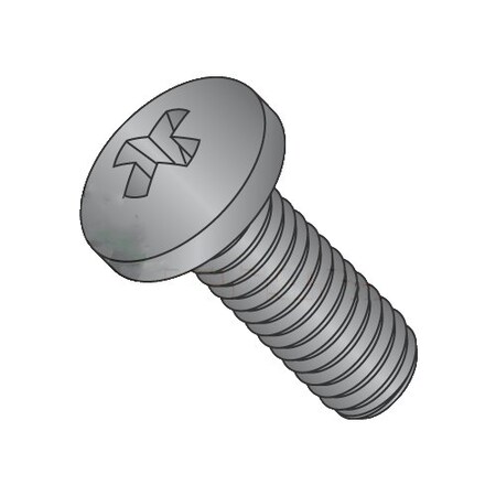 Newport Fasteners #2-56 x 1/8 in Phillips Pan Machine Screw, Plain Steel, 4000 PK 651251